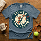 Foster Fail Club Dog Rescue T-Shirt - Vintage Badge