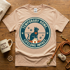 Temporary Home Lifelong Impact Cat Rescue T-Shirt - Vintage Badge