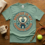 Rescue Is My Favorite Breed Animal Rescue T-Shirt - Vintage Badge