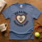 Healing Happens Here Animal Rescue T-Shirt - Tattoo Badge