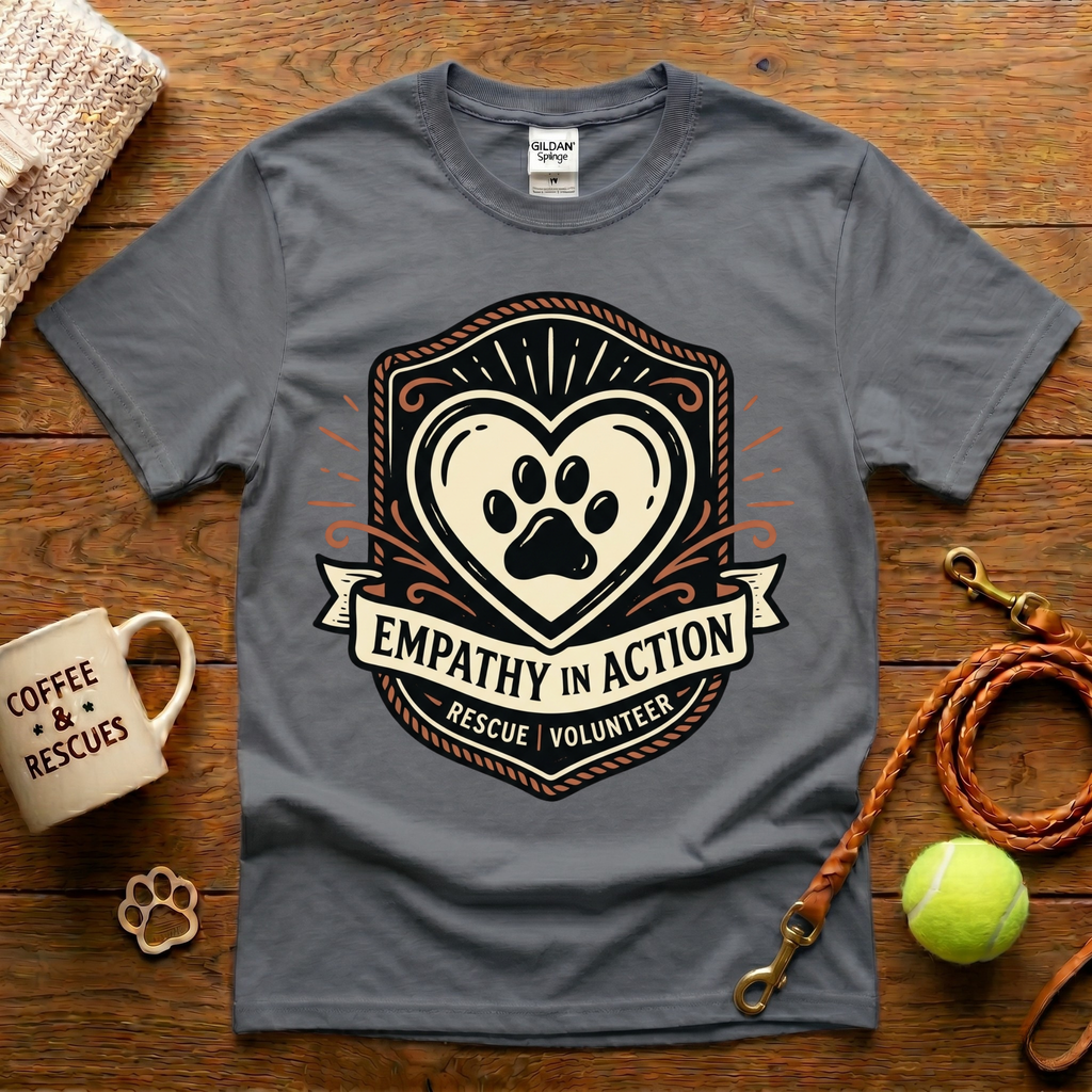 Empathy In Action Animal Rescue T-Shirt - Tattoo Badge