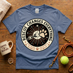 Rescue Changes Everything Animal Rescue T-Shirt - Tattoo Badge