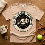 Rescue Changes Everything Animal Rescue T-Shirt - Tattoo Badge