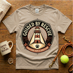 Guided By Rescue Animal Rescue T-Shirt - Tattoo Badge