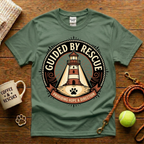 Guided By Rescue Animal Rescue T-Shirt - Tattoo Badge