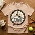 Purpose Found In Rescue Animal Rescue T-Shirt - Tattoo Badge