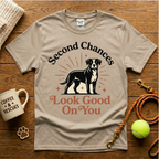 Second Chances Look Good On You Animal Rescue T-Shirt - Tattoo Badge