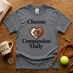 Choose Compassion Daily Animal Rescue T-Shirt - Tattoo Badge