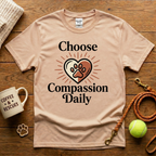 Choose Compassion Daily Animal Rescue T-Shirt - Tattoo Badge