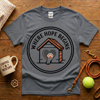 Where Hope Begins Animal Rescue T-Shirt - Tattoo Badge