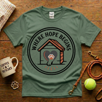 Where Hope Begins Animal Rescue T-Shirt - Tattoo Badge