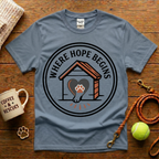 Where Hope Begins Animal Rescue T-Shirt - Tattoo Badge
