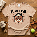Foster Fail Animal Rescue T-Shirt - Tattoo Badge