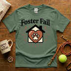 Foster Fail Animal Rescue T-Shirt - Tattoo Badge