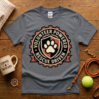 Volunteer Powered Rescue Driven  Animal Rescue T-Shirt - Tattoo Badge