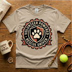 Volunteer Powered Rescue Driven  Animal Rescue T-Shirt - Tattoo Badge