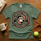 Volunteer Powered Rescue Driven  Animal Rescue T-Shirt - Tattoo Badge
