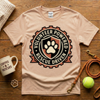 Volunteer Powered Rescue Driven  Animal Rescue T-Shirt - Tattoo Badge