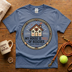 My House Is Full Of Rescues Animal Rescue T-Shirt - Tattoo Badge