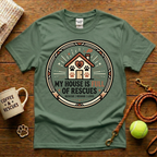 My House Is Full Of Rescues Animal Rescue T-Shirt - Tattoo Badge