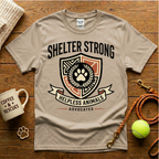 Shelter Strong Animal Rescue T-Shirt - Tattoo Badge