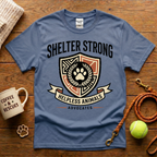 Shelter Strong Animal Rescue T-Shirt - Tattoo Badge