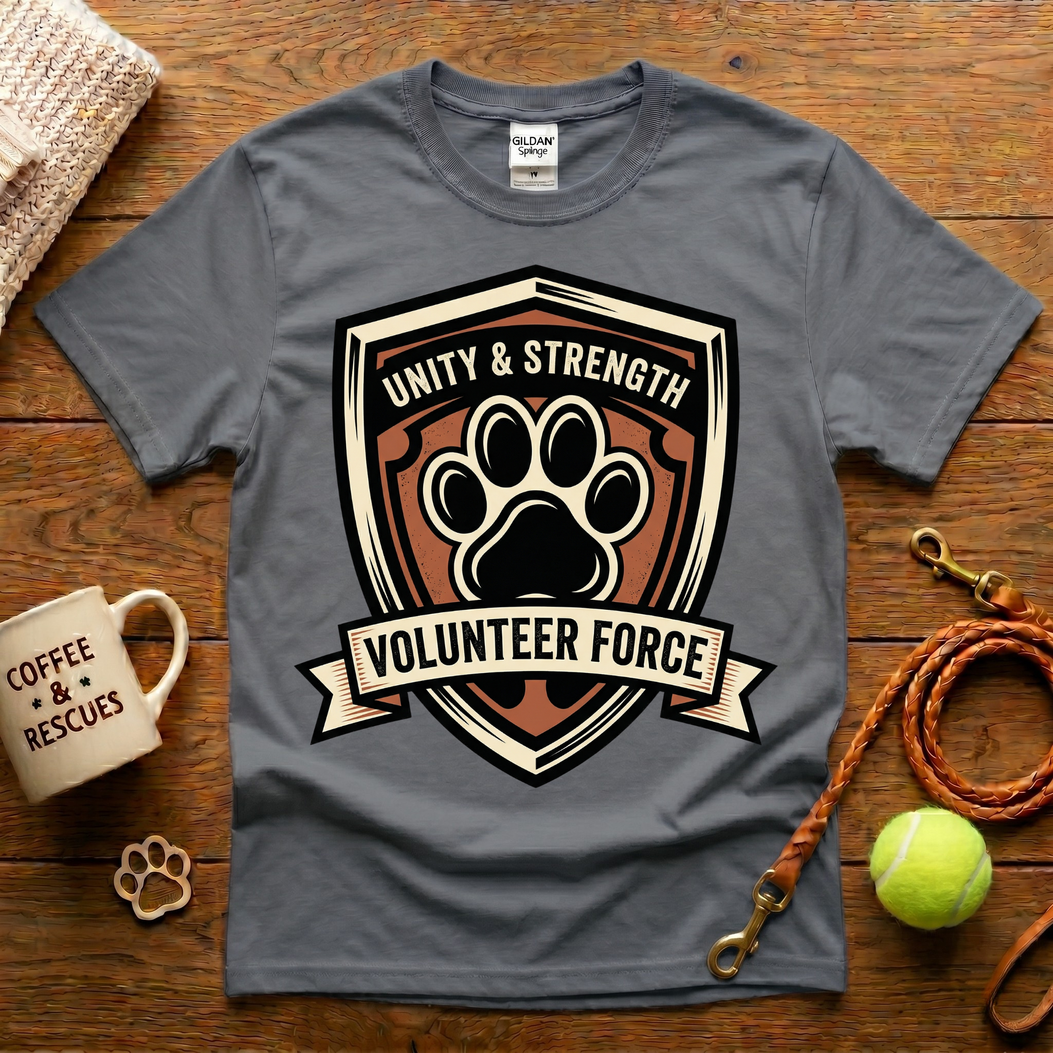 Volunteer Force Animal Rescue T-Shirt - Tattoo Badge