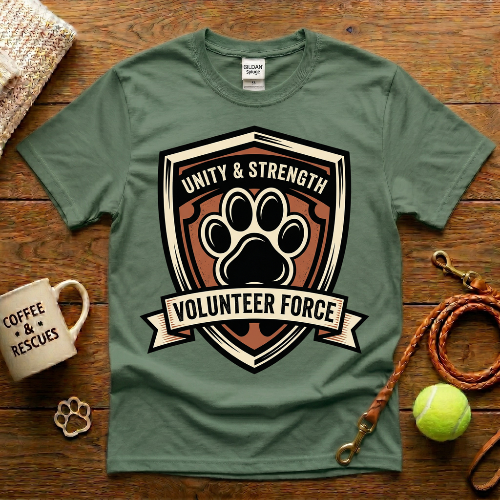 Volunteer Force Animal Rescue T-Shirt - Tattoo Badge