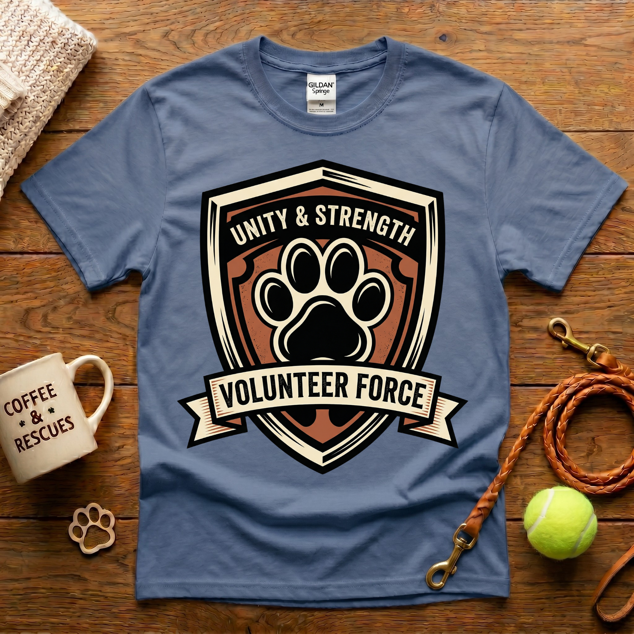 Volunteer Force Animal Rescue T-Shirt - Tattoo Badge