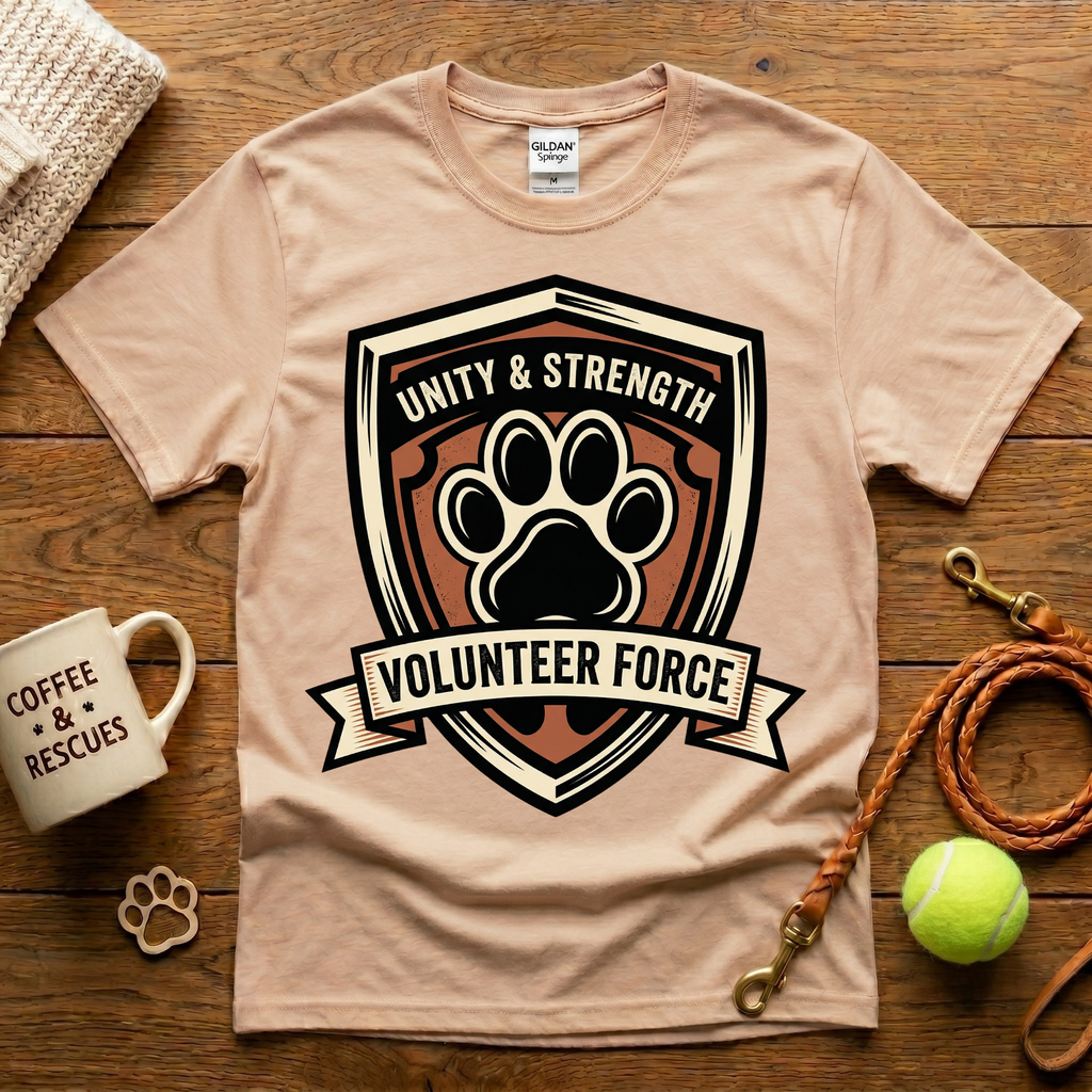 Volunteer Force Animal Rescue T-Shirt - Tattoo Badge