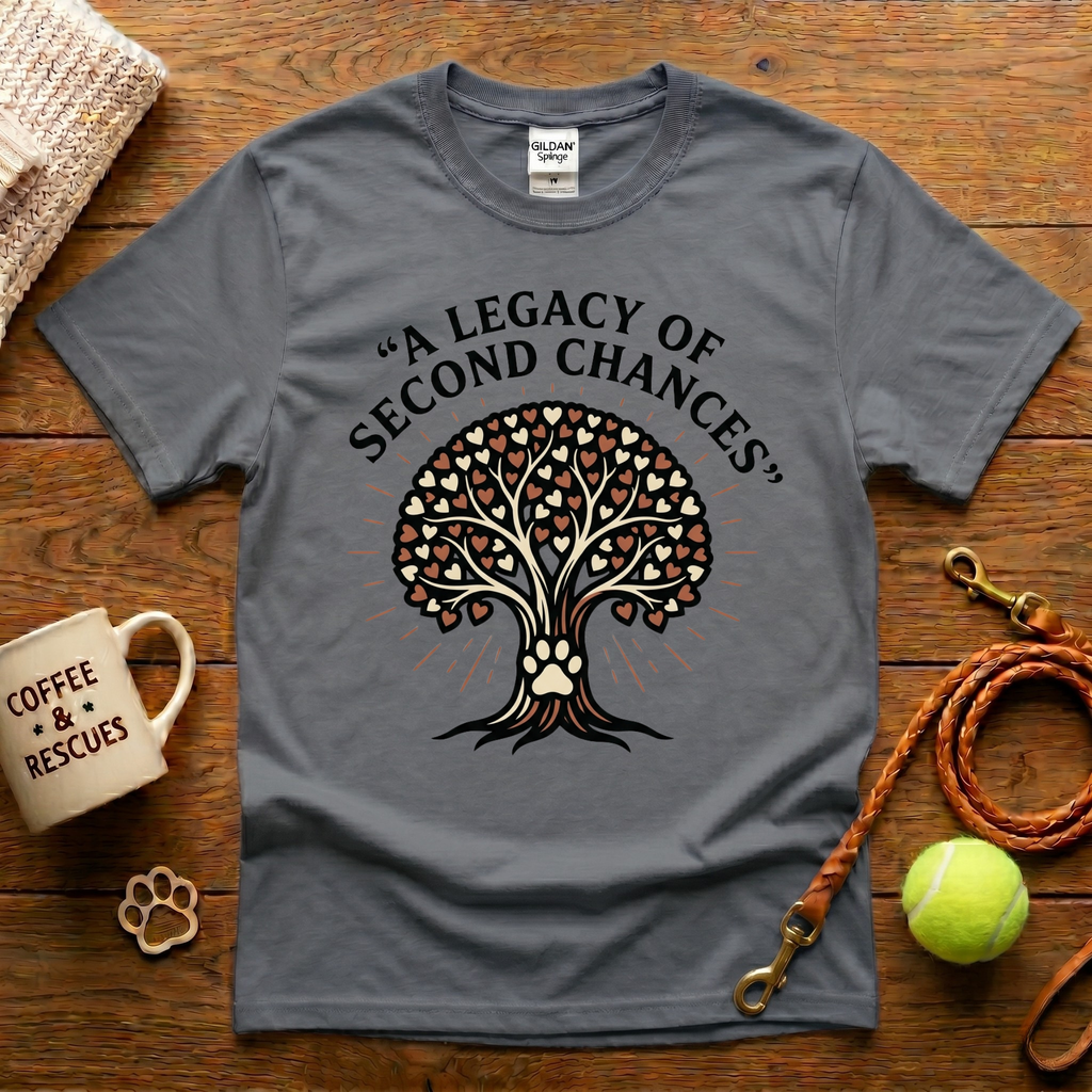 A Legacy Of Second Chances Animal Rescue T-Shirt - Tattoo Badge