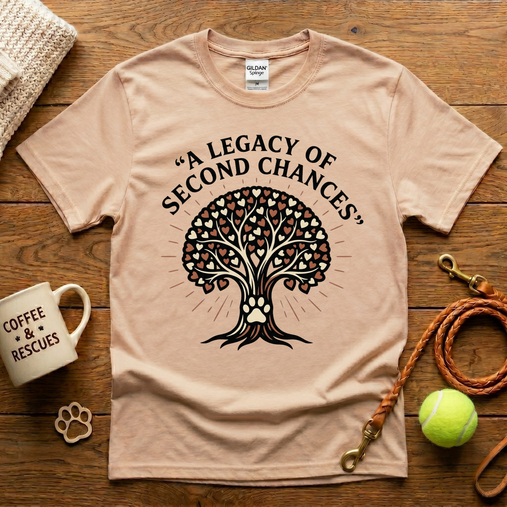 A Legacy Of Second Chances Animal Rescue T-Shirt - Tattoo Badge
