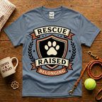 Rescue Raised Animal Rescue T-Shirt - Tattoo Badge