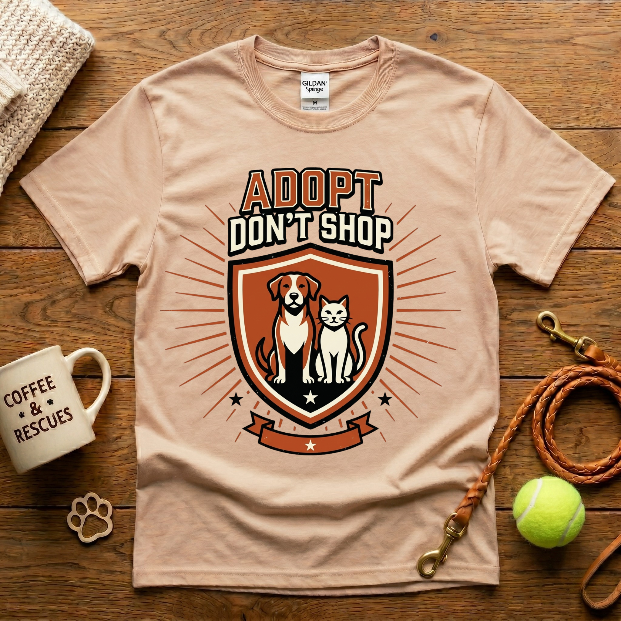 Road To A Forever Home Animal Rescue T-Shirt - Tattoo Badge