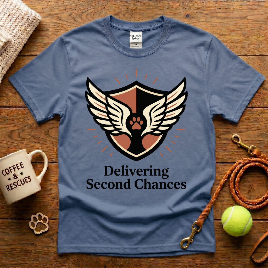 Delivering Second Chances Animal Rescue T-Shirt - Tattoo Badge