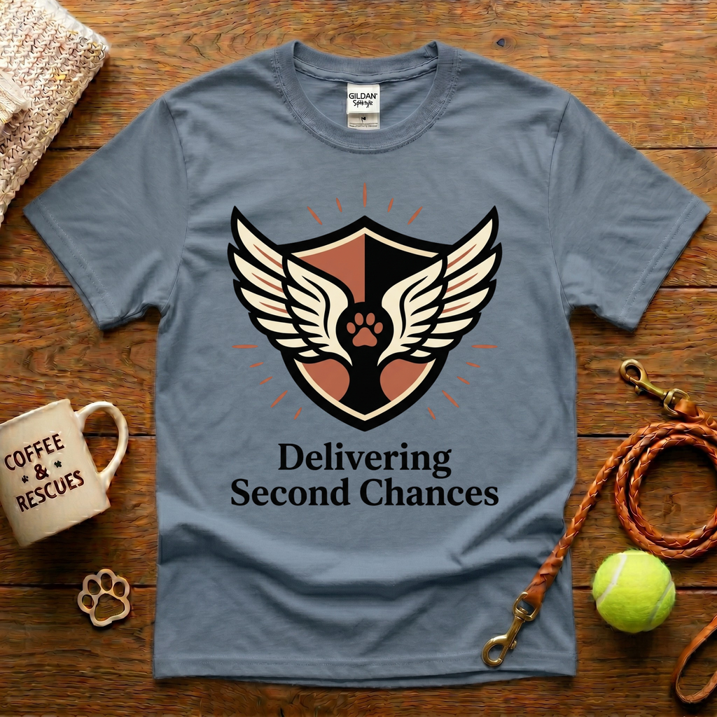 Delivering Second Chances Animal Rescue T-Shirt - Tattoo Badge