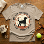 Be The Reason They Wag Their Tails Animal Rescue T-Shirt - Tattoo Badge