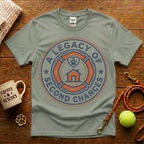 A Legacy Of Second Chances Animal Rescue T-Shirt - Vintage Badge