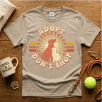 Adopt Don't Shop Animal Rescue T-Shirt - Vintage Retro