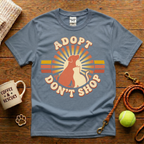 Adopt Don't Shop Animal Rescue T-Shirt - Vintage Retro