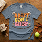 Adopt Don't Shop Animal Rescue T-Shirt - Vintage Retro