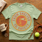 From Shelter To Safety Animal Rescue T-Shirt - Vintage Retro
