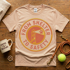 From Shelter To Safety Animal Rescue T-Shirt - Vintage Retro