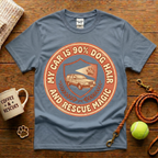 My Car Is 90% Dog Hair And Rescue Magic Animal Rescue T-Shirt - Vintage Retro