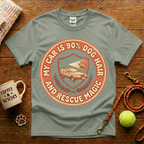 My Car Is 90% Dog Hair And Rescue Magic Animal Rescue T-Shirt - Vintage Retro