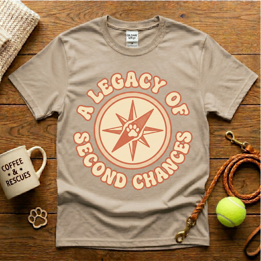 A Legacy of Second Chances Animal Rescue T-Shirt - Vintage Retro