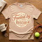 Fueled By Rescue Animal Rescue T-Shirt - Vintage Retro