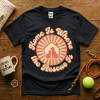 Home Is Where The Rescue Is Animal Rescue T-Shirt - Vintage Retro