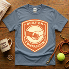 Built On Compassion Animal Rescue T-Shirt - Vintage Retro