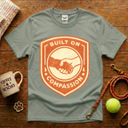 Built On Compassion Animal Rescue T-Shirt - Vintage Retro